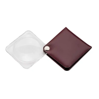 Abbildung von Eschenbach Optik Handlupe 1752160 Leder Einschlaglupe Vergrößerungsfaktor: 3.5 x Li