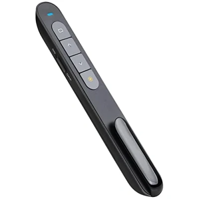 Abbildung von Kabelloser Presenter Pointer für Präsentationen, Hyperlink Volume Prasentation Fernbedienung, 2.4GHz USB Powerpoint Präsentation Wireless Present Fernbedienung Windows Mac