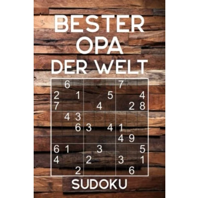 Abbildung von BESTER OPA DER WELT Sudoku: Rätselbuch als Geschenk für den Großvater Über 300 Sudoku Rätsel Einfach Mittel Reisegröße ca. DIN A5