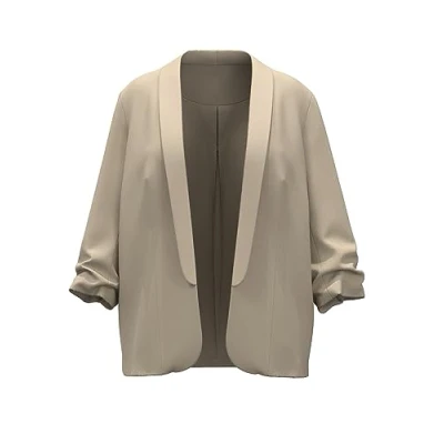 Abbildung von Pieces Curve Pcboss Blazer, Damen, Größe: 44, White pepper