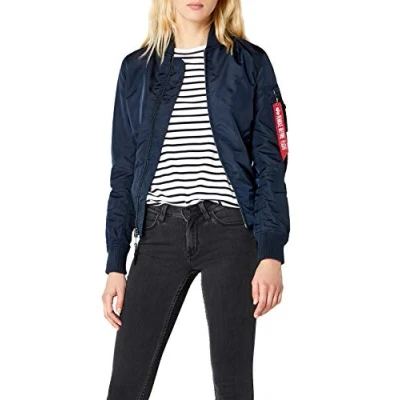 Abbildung von Alpha Industries MA1 TT WMN Bomberjacke, Damen, Größe: Small, Dark blue