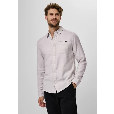 Abbildung von Street One MEN Struktur Hemd, Herren, Größe: Large, Beige