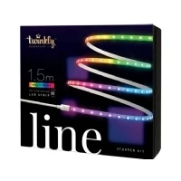 Abbildung von Twinkly Line Starter Kit 1,5m, Mehrfarbiger LED Streifen, mit Smart Controller, Kompatibel Home Kit, Alexa und Google Home, Gaming Lichter, Über 16 Mio. Farben, App Steuerung, Weißes Kabel