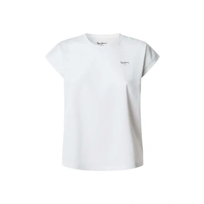 Abbildung von Pepe Jeans Blooma Tshirt basic, Damen, Größe: Large, White