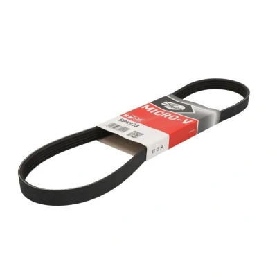 Abbildung von GATES Micro V 5PK923 Keilrippenriemen 923 5 Polyester, EPDM (Ethylen Propylen Dien Kautschuk) VOLKSWAGEN: GOLF 6, Jetta 3, 4