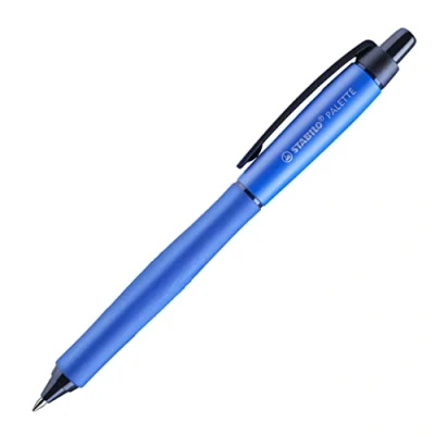 Abbildung von Tintenroller mit Druckmechanik STABILO PALETTE Strichbreite F (0, 4 mm) 10er Pack blau
