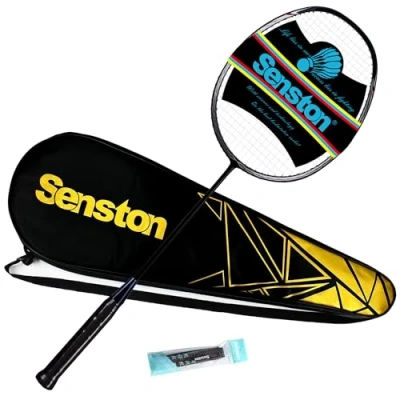 Abbildung von Senston N80 Ultraleicht Graphit Badmintonschläger Carbon Fiber Badminton schläger mit Schlägertasche