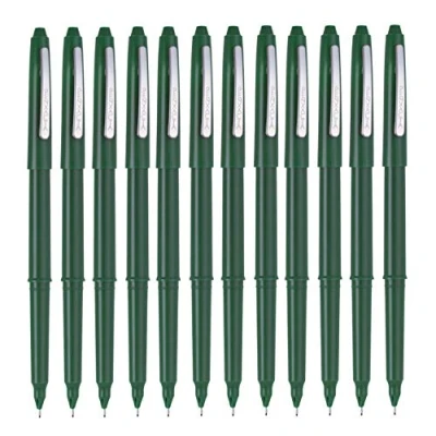 Abbildung von helit H2512352 Fineliner The Penxacta, StrichStärke 0, 5 mm, Schreibfarbe Grün, 12 Stück