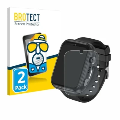 Abbildung von BROTECT Entspiegelungs Schutzfolie für Okyuk 4G Kids Smartwatch (2 Stück) Matte Displayschutz Folie, Anti Reflex, Fingerprint