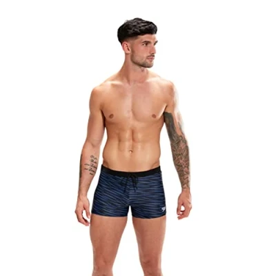 Abbildung von Speedo Herren Valmilton Aquashort, Schwarz/Ammonitblau/Dapple Grau, 28 EU