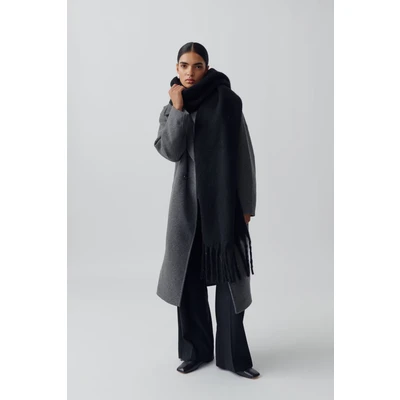 Abbildung von Gina Tricot Chunky Scarf Schal, Damen, Größe: One Size, Black
