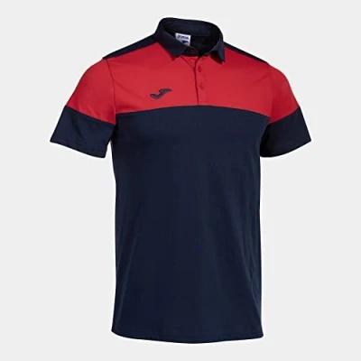 Abbildung von Joma Kurzarmshirt Mann Crew V marineblau rot