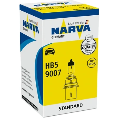Abbildung von NARVA 480073000 Glühlampe, Fernscheinwerfer HB5 12V 65/55W Halogen