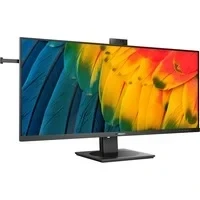 Abbildung von Philips 40B1U5601H 40 Zoll WQHD Monitor, 5 MP Webcam, höhenverstellbar, Lautsprecher (3440x1440, 100 Hz, HDMI, DisplayPort, USB C, RJ45, Hub) schwarz