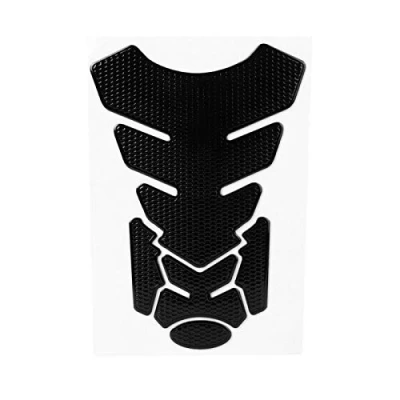 Abbildung von Gastankschutz Motorrad Tank Pad, 3D Gas Öl Kraftstofftank Aufkleber Pad Schutz Dekoration(Schwarz)