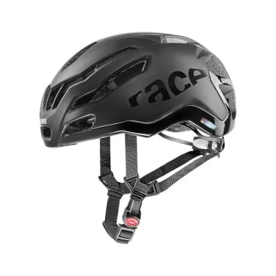 Abbildung von uvex race 9 extrem leichter Performance Helm für Damen und Herren aerodynamisch optimierte Belüftung all black matt 53 57 cm