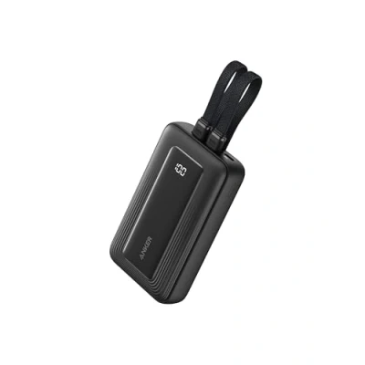 Abbildung von Anker Powerbank 10000mAh 30W Max. portables Schnell Ladegerät mit integriertem USB C &amp; MFi zertifiziertem Lightning Kabel, 1 C, A, Akkupack für iPhone 16/15/14, MacBook, Galaxy usw.