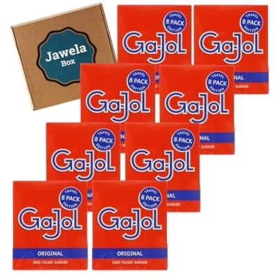 Abbildung von Ga Jol rot Original zuckerfei 8er 184g Jawela Set mt 8 x 23g Gajol Lakritz Pastillen ohne Zucker