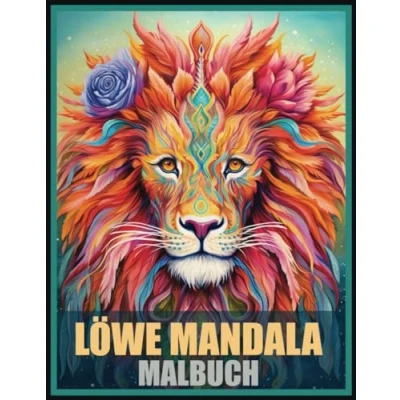 Abbildung von Löwe Mandala Malbuch: Stressabbauendes Malbuch für Erwachsene, Entspannung, Geschenke Frauen und Männer