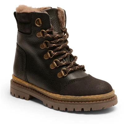 Abbildung von Bisgaard Winterboots &quot;gert lamb&quot;, Winterstiefel, Schnürstiefel, Kinderstiefel mit kuscheliger Lammwolle