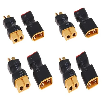 Abbildung von 4 Paare T Typ männlich weiblich auf XT60 Steckverbinder stecker bananenstecker Adapter Wireless Anschluss