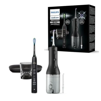 Abbildung von Philips Sonicare DiamondClean 9000 HX3886/43 + Power Flosser Schwarz