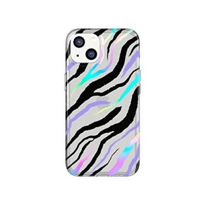 Abbildung von tech21 Evo Art Zesty Zebra für iPhone 13 Schutzhülle mit exklusivem Artwork und 3,6 m Multi Drop Schutz