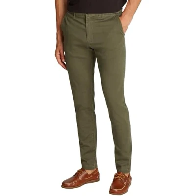 Abbildung von Tommy Hilfiger Herren Chino Hose Bleecker Printed Structure Slim Fit, Grün (Army Green), 36W/30L