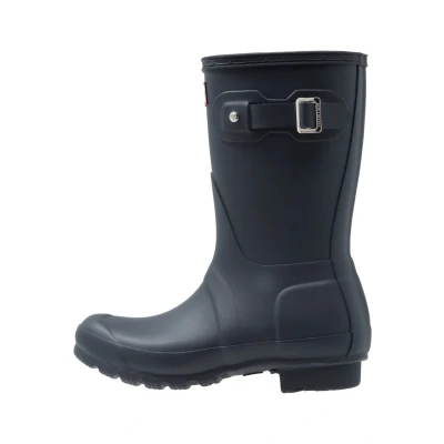 Abbildung von Hunter Original Womens Short BOOT Vegan Gummistiefel, Damen, Größe: 38, Navy Schuhe