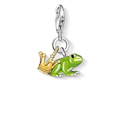 Abbildung von Thomas Sabo Damen Charm Anhänger Froschkönig Club 925 Sterling Silber 0931 427 6