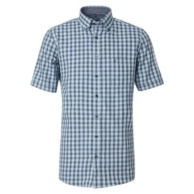 Abbildung von Casamoda Comfort Fitkurzarm Hemd blau, Herren, Größe: XXL, Blau
