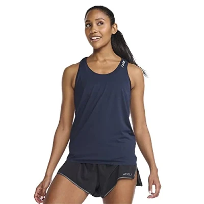 Abbildung von 2XU Damen Light Speed Singlet Tank Top, Midnight/Silver Reflective, M