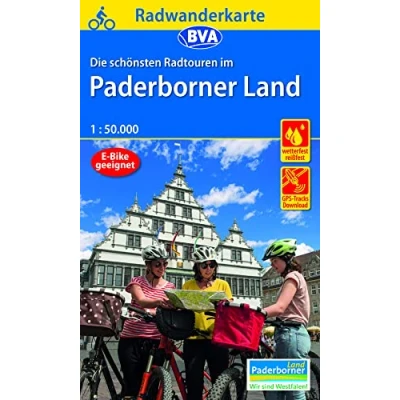 Abbildung von Radwanderkarte BVA Die schönsten Radtouren im Paderborner Land 1:50.000, reiß und wetterfest, GPS Tracks Download (Radwanderkarte 1:50.000)