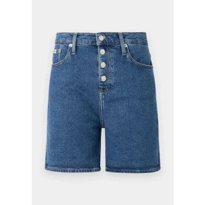 Abbildung von Calvin Klein Jeans Shorts, Damen, Größe: 25, Denim dark