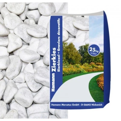 Abbildung von Hamann Marmorkies Carrara 25 40 mm kg Mit kreativen Ideen kann jeder Garten durch Zierkies und Naturstein aufgewertet edel gestaltet Werden.
