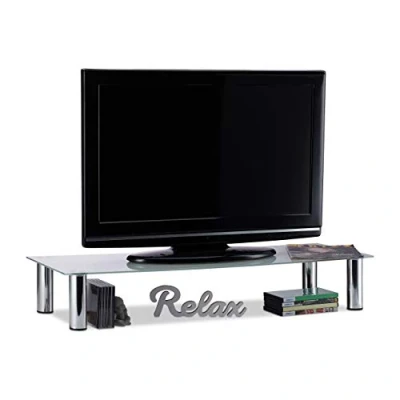 Abbildung von relaxdays TV Regal Tisch Glas