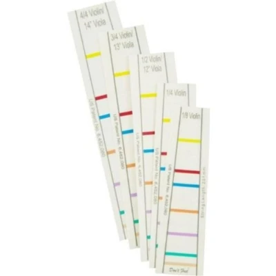 Abbildung von Griffbrett Markierung DON`T FRET 109, für 3/4 Cello, mit 12 Linien
