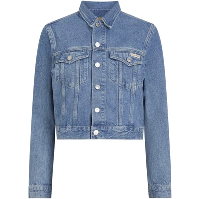 Abbildung von Calvin Klein Jeans Cropped 90&#039;S Jacket Jeansjacke, Damen, Größe: XS, Denim medium