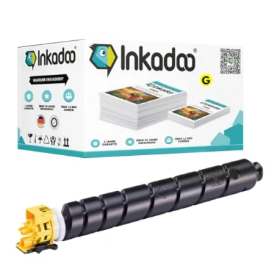 Abbildung von Inkadoo Kompatibel Toner für Kyocera 1T02RLANL0 / TK 8335Y Gelb CS 3252 ci TASKalfa 3253 ca. 15.000 Seiten Tonerkartusche, Tonerpatronen, Drucker