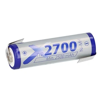 Abbildung von Akku AA Mignon 1,2V 2700mAh NiMH Batterien mit Lötfahne Z wiederaufladbar + geringe Selbstentladung