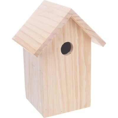 Abbildung von Flamingo Bozo Nistkasten aus Holz Klassisches Design, 18 x 14,5 25 cm, Ideal für Meisen, Spatzen und andere kleine Vögel