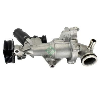 Abbildung von INA 538 1100 10 Wasserpumpe mit Dichtung für Keilrippenriementrieb MERCEDES BENZ: B Klasse, A Klasse