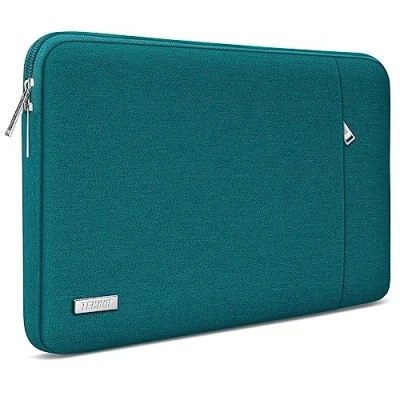 Abbildung von TECOOL 14 Zoll Laptoptasche LaptopHülle für Lenovo Thinkpad ideapad HP Elitebook Acer Dell Chromebook, MacBook Air 15 M3 M2 2024 2023 Wasserdicht Laptop Tasche Schutzhülle Sleeve, Deep Teal