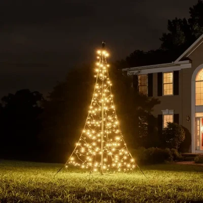 Abbildung von Fairybell Fahnenmast Weihnachtsbäume All Surface 2 Meter 240 LED Leuchten Inklusive Mast