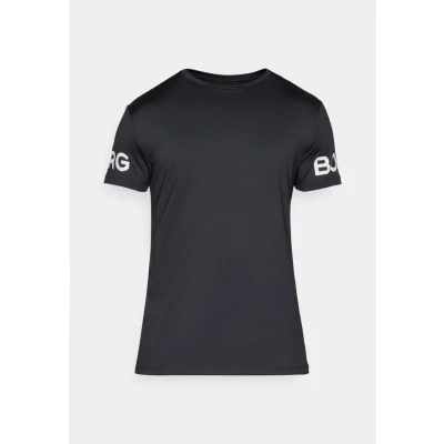 Abbildung von Björn Borg Performance Tee Schwarz Polyester Large Herren