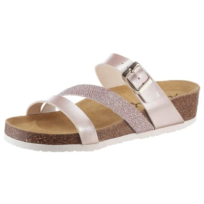 Abbildung von Aniston SHOES Pantolette, Keilabsatz, Sommerschuh, Schlappen mit Schnallenverschluss