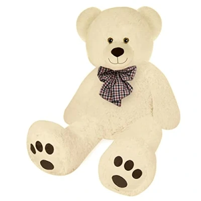 Abbildung von monzana Kuscheltier (1 St), Teddybär L XXXL 50 175cm verschiedene Farben Weiches Fell Schleife