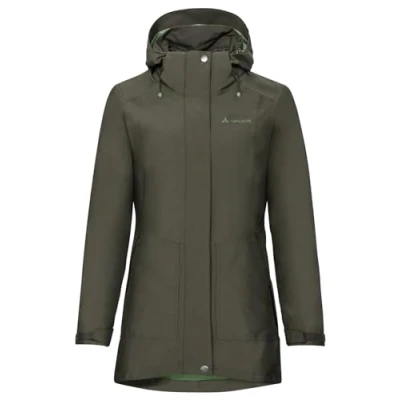 Abbildung von VAUDE Idris III 3 in 1 Parka Damen Winterjacke wasserdicht, winddicht &amp; atmungsaktiv mit Eco Finish, Doppeljacke wärmender Hybrid Innenjacke Khaki, Größe: 44