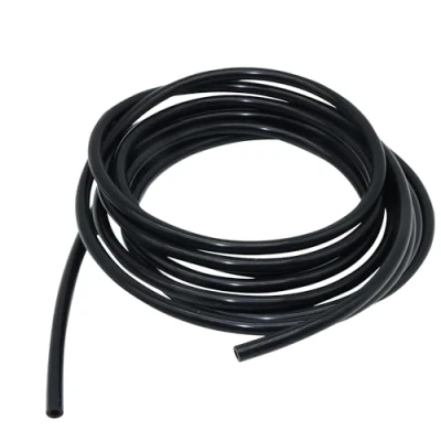 Abbildung von LAVMHAB Silikonschlauch 7mm ID x 10mm OD 3 Meter Länge, Flexibler Silikongummi Luftschlauch Wasserschlauch für Pumpenübertragung (Schwarz)