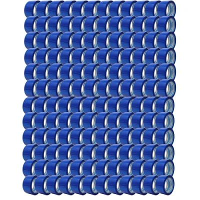 Abbildung von gws Paketklebeband 144 Rollen blau Geräuscharmes Universalklebeband zum Verpacken von Paketen Hohe Klebekraft Profi Qualität 66 m Länge 50 mm Breite